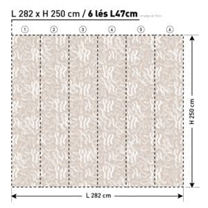 ALGAE TXFG22385 L282xH250 TEX papier peint dekozy.fr