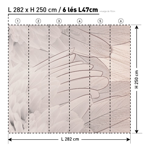 FRULLO TXFG22293 L282xH250 TEX papier peint dekozy.fr