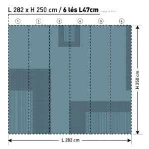 Grid Gates TXFG22175 L282xH250 TEX papier peint dekozy.fr