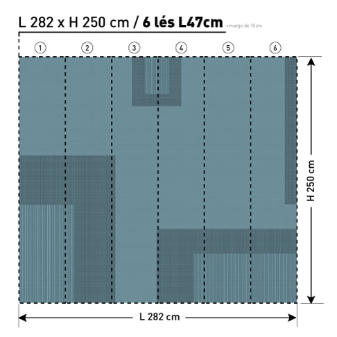 Grid Gates TXFG22175 L282xH250 TEX papier peint dekozy.fr