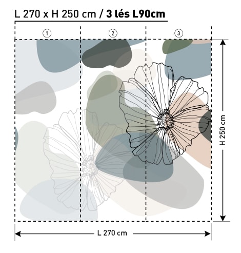NA2015 1 FLISE A MxDEKOZY L270 x H250 papier peint DEKOZY.FR