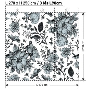 NA2114 2 BOUTON A MxDEKOZY L270 x H250 papier peint DEKOZY.FR