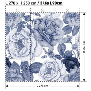 NA2201 2 BOUQUET A MxDEKOZY L270 x H250 papier peint DEKOZY.FR