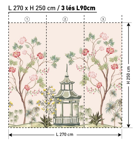 PA2002 1 CHINESE A MxDEKOZY L270 x H250 papier peint DEKOZY.FR