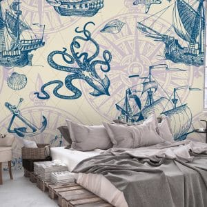PAPIER PEINT VINTAGE CARAVELLE Chambre Loft VI2003 1.jpg