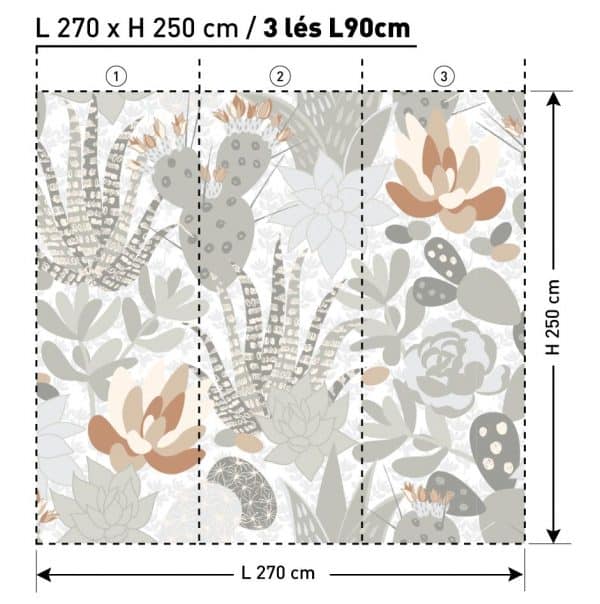 SUCCULENTE ST0413 LGD01xDEKOZY L270xH250
