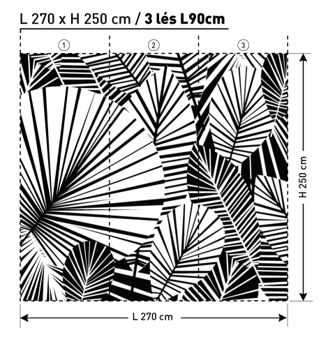 TR2005 1 FEUILLU A MxDEKOZY L270 x H250 papier peint DEKOZY.FR