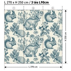 VI2002 1 CAMOMILLE A MxDEKOZY L270 x H250 papier peint DEKOZY.FR