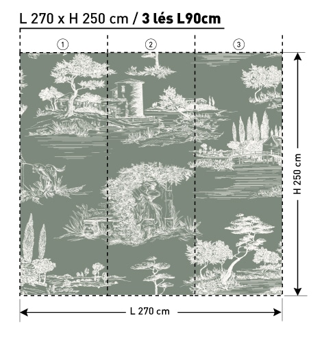VI2101 1 TOILE A MxDEKOZY L270 x H250 papier peint DEKOZY.FR