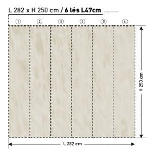 Landoni Reflections Beige TXWF19652 L282xH250 TEX papier peint dekozy.fr