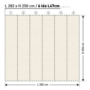 SCALES TXFG22413 L282xH250 TEX papier peint dekozy.fr