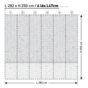 TERRAZZO TXFG22308 L282xH250 TEX papier peint dekozy.fr