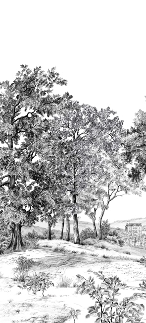 DOMANIALE GRISAILLE PANNEAU A L150 H330 IL papier peint dekozy.fr