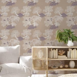 JARDINDASIE BEIGE SITUATION IL papier peint dekozy.fr