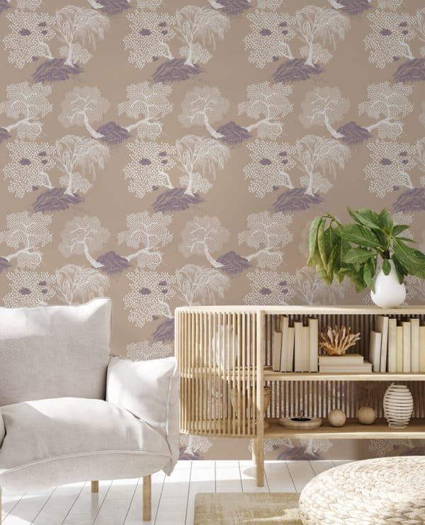 JARDINDASIE BEIGE SITUATION IL papier peint dekozy.fr