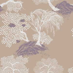 JARDINDASIE Beige IL papier peint dekozy.fr