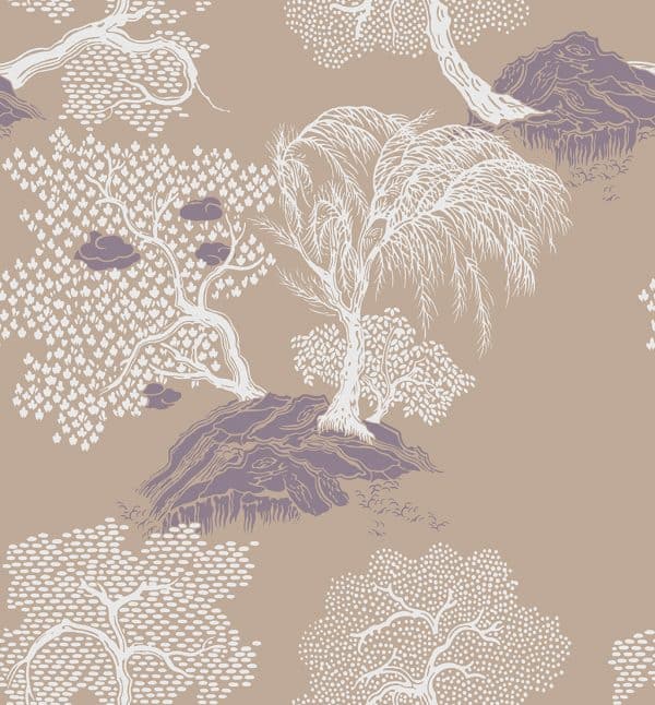 JARDINDASIE Beige IL papier peint dekozy.fr