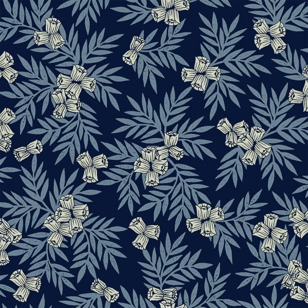MUGUET Bleu IL papier peint dekozy.fr