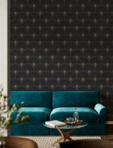 Shan est un très joli motif Art Déco, inspiré d'un modèle original des années 1930 et remis au goût du jour par notre équipe de Designers. 