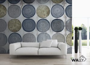 Cercles concentriques, spirales de formes diverses, éléments arrondis. L’éternel retour, un cercle vicieux qui donne la paix.