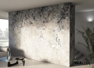 Papier peint panoramique ALTEA à thème floral avec des éléments naturels tombant sur un fond géométrique vintage peut créer un mélange unique de styles qui évoque à la fois la beauté de la nature et une esthétique rétro. Ce type de papier peint offre une grande flexibilité en termes de décoration. Vous pouvez jouer avec différents styles pour créer un espace qui allie la beauté de la nature à une touche rétro et géométrique. N'hésitez pas à expérimenter pour trouver l'équilibre qui vous convient le mieux.